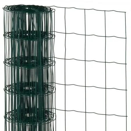Nature Rectangular fence 0.6x10m green plastic coated steel by Nature, fence panels - Ref: Foro24-409380, Price: 43,98 €, Dis...