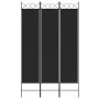 Divider screen with 3 black fabric panels 120x200 cm by vidaXL, Room dividers - Ref: Foro24-350149, Price: 36,59 €, Discount: %