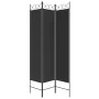 Divider screen with 3 black fabric panels 120x200 cm by vidaXL, Room dividers - Ref: Foro24-350149, Price: 36,59 €, Discount: %