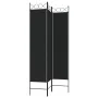 Divider screen with 3 black fabric panels 120x200 cm by vidaXL, Room dividers - Ref: Foro24-350149, Price: 36,59 €, Discount: %
