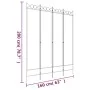 Divider screen with 4 anthracite gray fabric panels 160x200 cm by vidaXL, Room dividers - Ref: Foro24-350152, Price: 43,11 €,...