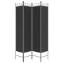 4-Panel schwarzer Stoff Raumteiler 160x200 cm von vidaXL, Raumteiler - Ref: Foro24-350153, Preis: 43,11 €, Rabatt: %