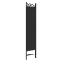 Falttrennwand mit 5 schwarzen Stoffpaneelen 200x200 cm. von vidaXL, Raumteiler - Ref: Foro24-350157, Preis: 53,54 €, Rabatt: %