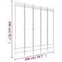 Falttrennwand mit 5 schwarzen Stoffpaneelen 200x200 cm. von vidaXL, Raumteiler - Ref: Foro24-350157, Preis: 53,54 €, Rabatt: %