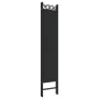 Trennwand mit 6 schwarzen Stoffbahnen 240x200 cm von vidaXL, Raumteiler - Ref: Foro24-350161, Preis: 61,94 €, Rabatt: %