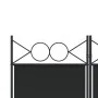 Biombo divisor de 6 paneles de tela negro 240x200 cm de vidaXL, Divisores de ambientes - Ref: Foro24-350161, Precio: 61,88 €,...