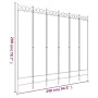Trennwand mit 6 schwarzen Stoffbahnen 240x200 cm von vidaXL, Raumteiler - Ref: Foro24-350161, Preis: 61,94 €, Rabatt: %