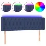 Blue fabric headboard with LED 163x16x78/88 cm by vidaXL, Headboards and footboards - Ref: Foro24-3123584, Price: 85,61 €, Di...