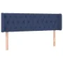 Blue fabric headboard with LED 163x16x78/88 cm by vidaXL, Headboards and footboards - Ref: Foro24-3123584, Price: 85,61 €, Di...