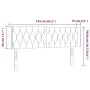 Kopfteil aus blauem Stoff mit LED 163x16x78/88 cm von vidaXL, Kopf- und Fußteile - Ref: Foro24-3123584, Preis: 85,85 €, Rabat...