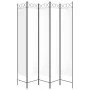 Trennwand mit 5 weißen Stoffbahnen 200x220 cm von vidaXL, Raumteiler - Ref: Foro24-350170, Preis: 57,57 €, Rabatt: %