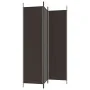 Brown fabric 3-panel divider screen 150x200 cm by vidaXL, Room dividers - Ref: Foro24-350179, Price: 30,06 €, Discount: %
