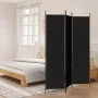 Three-panel black fabric room divider screen 150x200 cm by vidaXL, Room dividers - Ref: Foro24-350181, Price: 34,71 €, Discou...