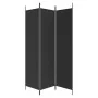 Three-panel black fabric room divider screen 150x200 cm by vidaXL, Room dividers - Ref: Foro24-350181, Price: 34,71 €, Discou...