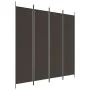 Brauner Stoff Raumteiler mit 4 Paneelen 200x200 cm von vidaXL, Raumteiler - Ref: Foro24-350183, Preis: 37,63 €, Rabatt: %