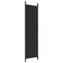 Biombo divisor de 4 paneles de tela negro 200x200 cm de vidaXL, Divisores de ambientes - Ref: Foro24-350185, Precio: 36,14 €,...