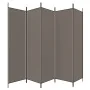Raumteiler mit 5 anthrazitgrauen Stoffpaneelen 250x200 cm von vidaXL, Raumteiler - Ref: Foro24-350188, Preis: 38,39 €, Rabatt: %
