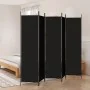 Trennwand mit 5 schwarzen Stoffbahnen 250x200 cm von vidaXL, Raumteiler - Ref: Foro24-350189, Preis: 39,87 €, Rabatt: %