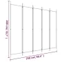 Trennwand mit 5 schwarzen Stoffbahnen 250x200 cm von vidaXL, Raumteiler - Ref: Foro24-350189, Preis: 39,87 €, Rabatt: %
