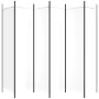 Trennwand mit 6 weißen Stoffbahnen 300x200 cm von vidaXL, Raumteiler - Ref: Foro24-350190, Preis: 45,35 €, Rabatt: %