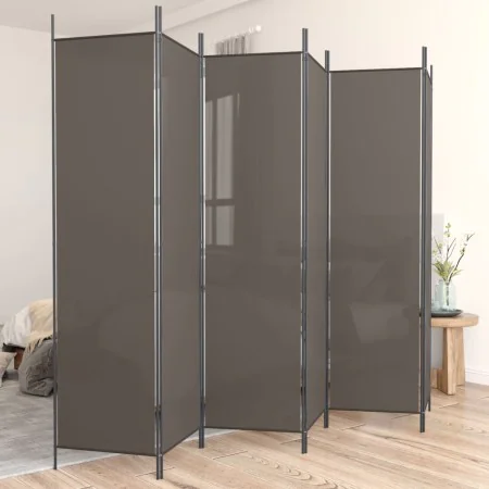 Divider screen with 6 anthracite gray fabric panels 300x200 cm by vidaXL, Room dividers - Ref: Foro24-350192, Price: 47,96 €,...