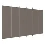 Divider screen with 6 anthracite gray fabric panels 300x200 cm by vidaXL, Room dividers - Ref: Foro24-350192, Price: 47,96 €,...