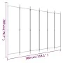 Trennwand mit 6 schwarzen Stoffbahnen 300x200 cm von vidaXL, Raumteiler - Ref: Foro24-350193, Preis: 47,06 €, Rabatt: %