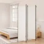 Biombo divisor de 4 paneles de tela blanco 200x220 cm de vidaXL, Divisores de ambientes - Ref: Foro24-350198, Precio: 40,85 €...