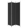 3-Panel schwarzer Stoff Raumteiler 150x220 cm von vidaXL, Raumteiler - Ref: Foro24-350197, Preis: 35,78 €, Rabatt: %