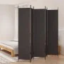 Divider screen with 5 brown fabric panels 250x220 cm by vidaXL, Room dividers - Ref: Foro24-350203, Price: 43,10 €, Discount: %