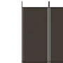 Divider screen with 5 brown fabric panels 250x220 cm by vidaXL, Room dividers - Ref: Foro24-350203, Price: 43,10 €, Discount: %