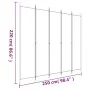 Divider screen with 5 brown fabric panels 250x220 cm by vidaXL, Room dividers - Ref: Foro24-350203, Price: 43,10 €, Discount: %