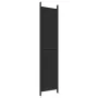 Divider screen with 4 black fabric panels 200x220 cm by vidaXL, Room dividers - Ref: Foro24-350201, Price: 38,45 €, Discount: %
