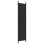 Trennwand mit 4 schwarzen Stoffbahnen 200x220 cm von vidaXL, Raumteiler - Ref: Foro24-350201, Preis: 38,45 €, Rabatt: %