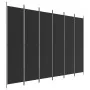 Divider screen with 6 black fabric panels 300x220 cm by vidaXL, Room dividers - Ref: Foro24-350209, Price: 58,04 €, Discount: %