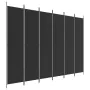 Trennwand mit 6 schwarzen Stoffbahnen 300x220 cm von vidaXL, Raumteiler - Ref: Foro24-350209, Preis: 59,21 €, Rabatt: %