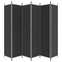 Divider screen with 6 black fabric panels 300x220 cm by vidaXL, Room dividers - Ref: Foro24-350209, Price: 58,04 €, Discount: %