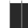 Divider screen with 6 black fabric panels 300x220 cm by vidaXL, Room dividers - Ref: Foro24-350209, Price: 58,04 €, Discount: %