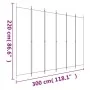 Divider screen with 6 black fabric panels 300x220 cm by vidaXL, Room dividers - Ref: Foro24-350209, Price: 58,04 €, Discount: %
