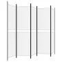 Biombo divisor de 5 paneles de tela blanco 250x180 cm de vidaXL, Divisores de ambientes - Ref: Foro24-350218, Precio: 51,55 €...