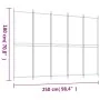 5-Panel Weißer Stoff Raumteiler 250x180 cm von vidaXL, Raumteiler - Ref: Foro24-350218, Preis: 51,55 €, Rabatt: %