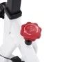 Weiß-rotes Heimtrainer mit Pulssensoren von vidaXL, Stationäre Fahrräder - Ref: Foro24-92136, Preis: 270,23 €, Rabatt: %