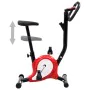 Bicicleta estática con resistencia de cinta roja de vidaXL, Bicicletas estáticas - Ref: Foro24-92012, Precio: 124,28 €, Descu...