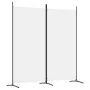 2-Panel-Weißer Stoff Raumteiler 175x180 cm von vidaXL, Raumteiler - Ref: Foro24-350258, Preis: 31,84 €, Rabatt: %