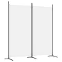Divider screen with 2 white fabric panels 175x180 cm by vidaXL, Room dividers - Ref: Foro24-350258, Price: 31,84 €, Discount: %