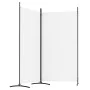 Divider screen with 2 white fabric panels 175x180 cm by vidaXL, Room dividers - Ref: Foro24-350258, Price: 31,84 €, Discount: %