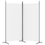 Divider screen with 2 white fabric panels 175x180 cm by vidaXL, Room dividers - Ref: Foro24-350258, Price: 31,84 €, Discount: %