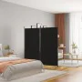 Divider screen with 2 black fabric panels 175x180 cm by vidaXL, Room dividers - Ref: Foro24-350261, Price: 31,84 €, Discount: %
