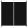 Divider screen with 2 black fabric panels 175x180 cm by vidaXL, Room dividers - Ref: Foro24-350261, Price: 31,84 €, Discount: %