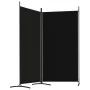Divider screen with 2 black fabric panels 175x180 cm by vidaXL, Room dividers - Ref: Foro24-350261, Price: 31,84 €, Discount: %